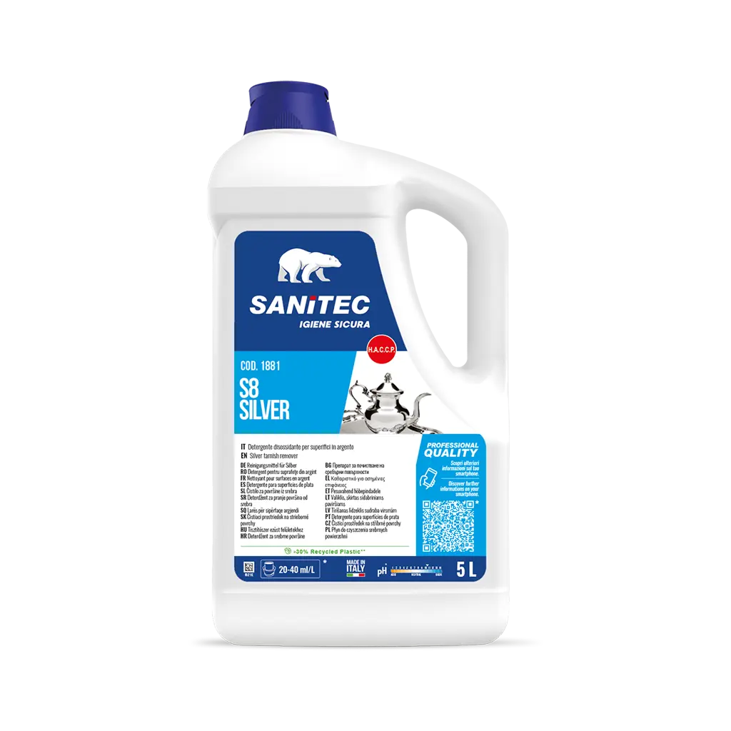 Detergente professionale per argento Sanitec 1881 Silver