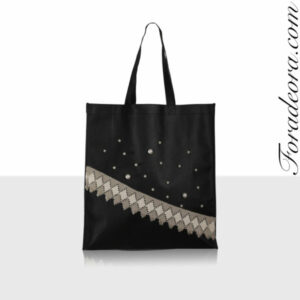 Borsa tnt nera con perle
