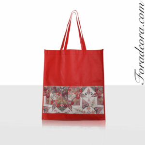 Borsa tnt rossa in fantasia