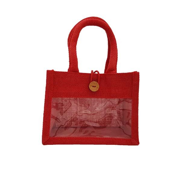 borsetta rossa con finestra