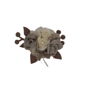 Coccarda decorativa con fiori