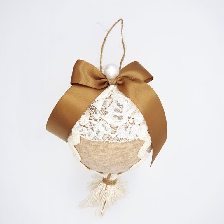 Palla di Natale beige - immagine 6