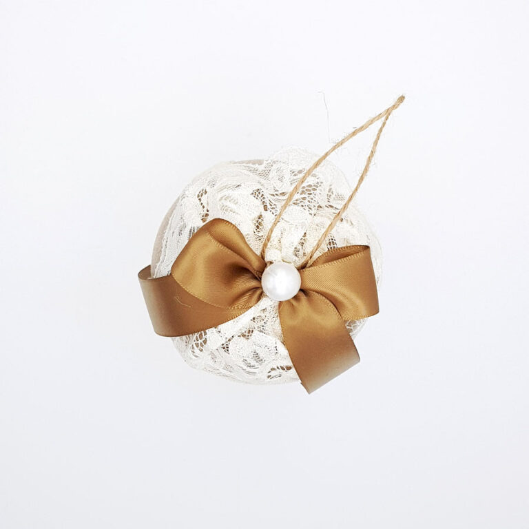 Palla di Natale beige - immagine 5