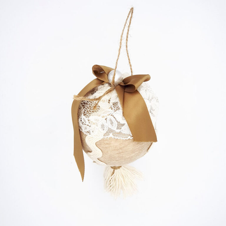 Palla di Natale beige - immagine 4