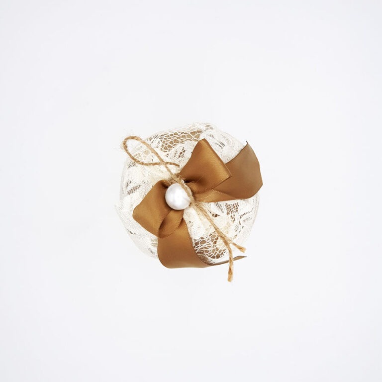 Palla di Natale beige - immagine 2