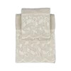 Asciugamani beige fascia pizzo 2