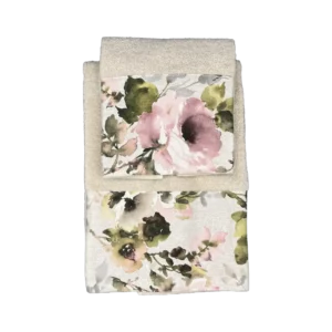 Coppia asciugamani antique rose