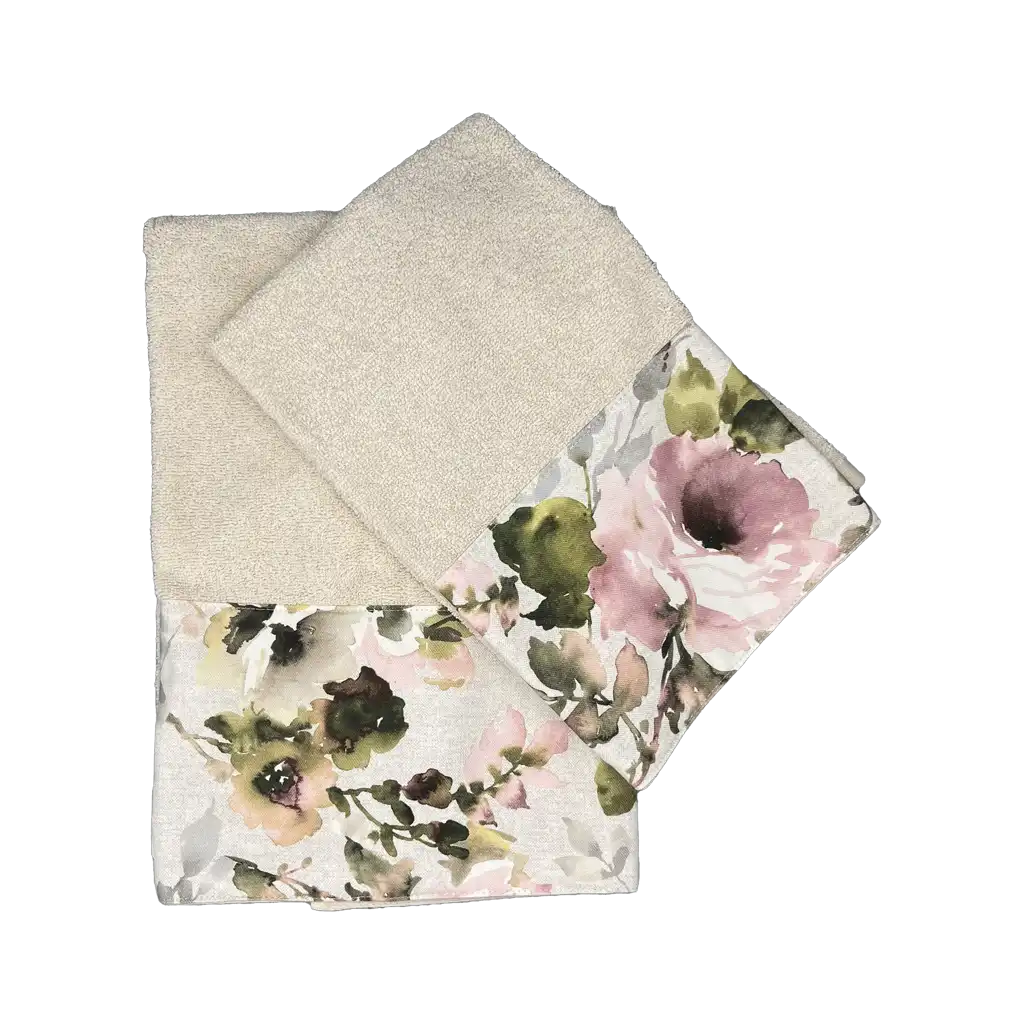 Coppia asciugamani antique rose 2