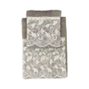 Asciugamani tortora fascia pizzo 2