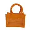 Borsetta in juta arancio