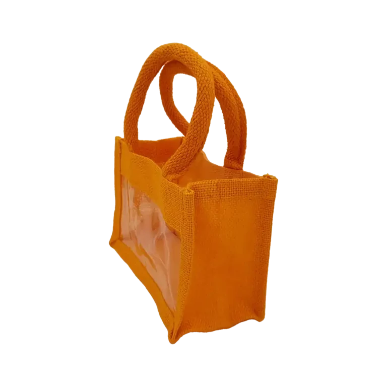 Borsetta in juta arancio