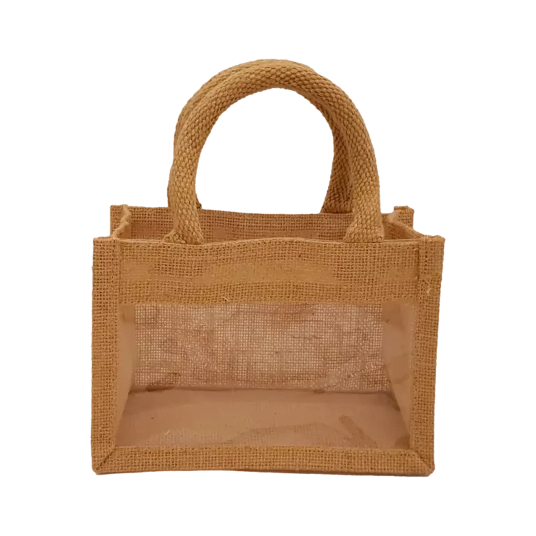 Borsetta in juta beige