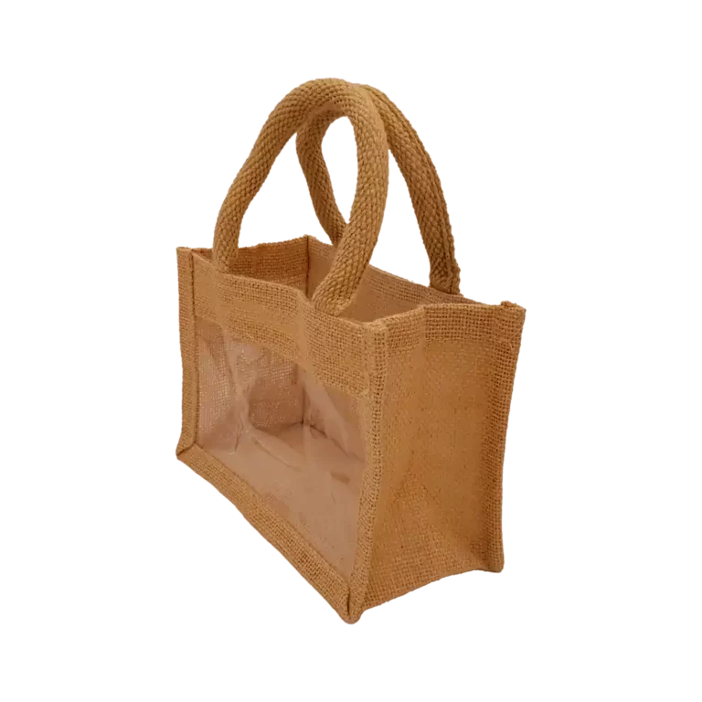 Borsetta in juta beige