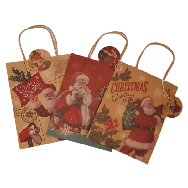 Shopper natalizie di carta