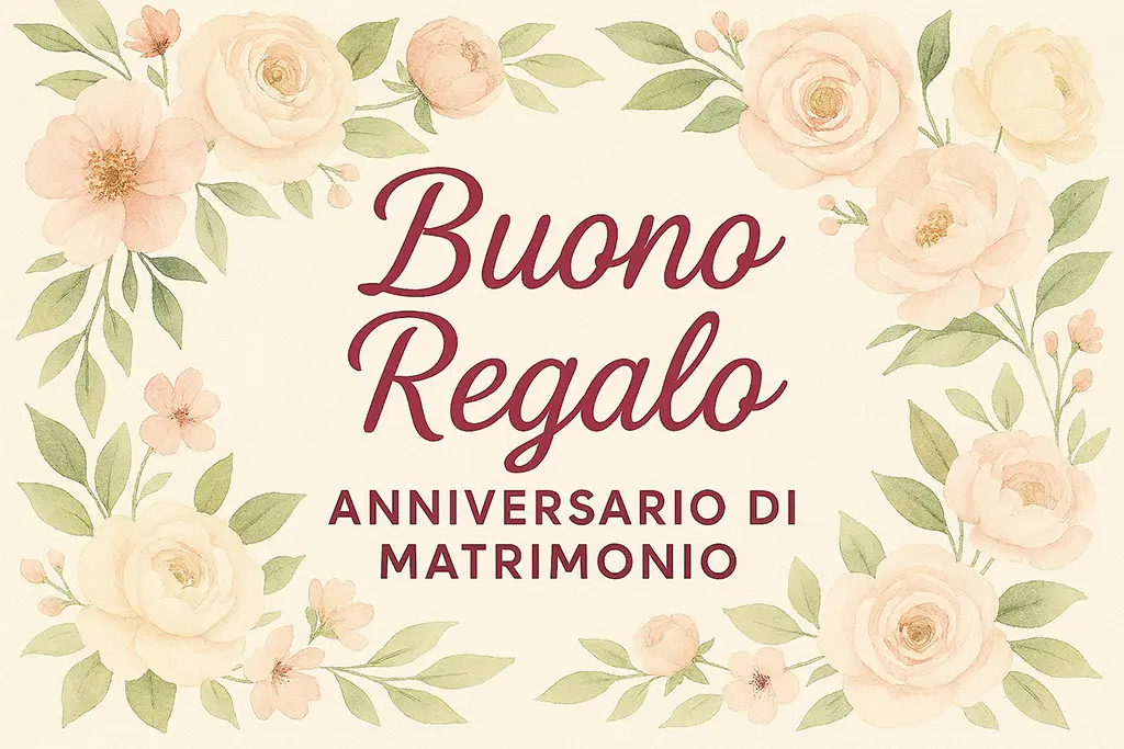 Buono regalo anniversario