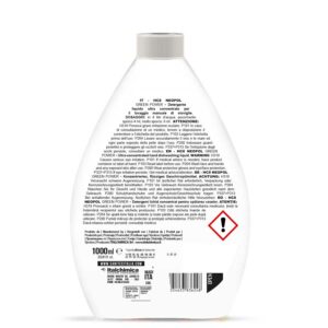 detergente lavapiatti a mano ecologico ultra concentrato in flacone da 1000 ml HC8 neopol greenpower codice 1708