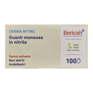 Guanti in nitrile azzurri L