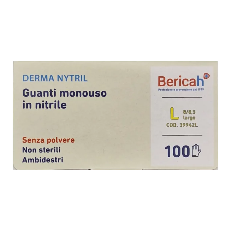 Guanti in nitrile azzurri L
