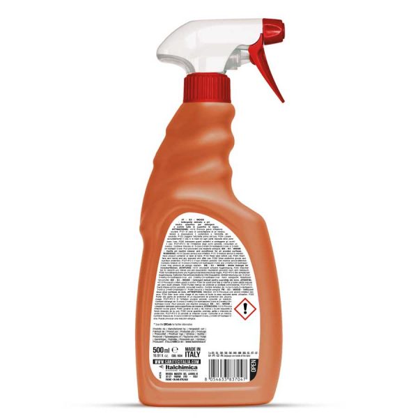sanitec detergente per superfici in legno a ph neutro delicato in trigger spray da 500 ml S3 wood codice 1834