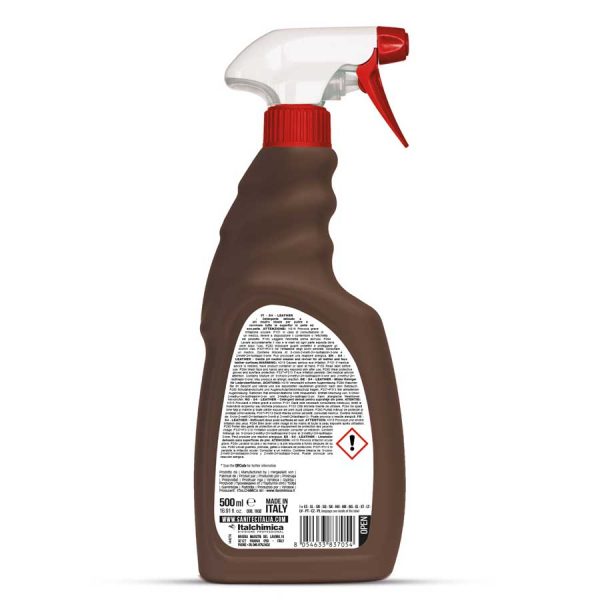 sanitec detergente per pelle ed eco-pelle a ph neutro nutre e ravviva in trigger spray da 500 ml S4 leather codice 1835