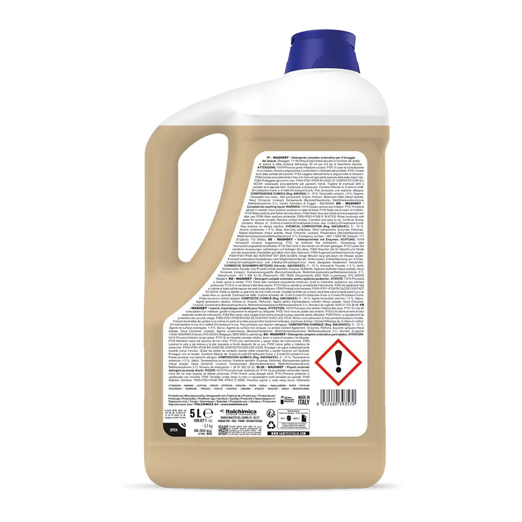 Detersivo lavatrice argan 5 l