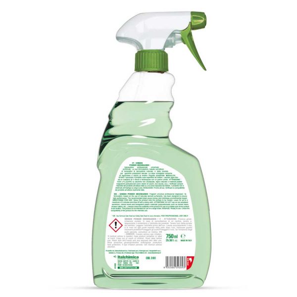 sanitec sgrassatore ecologico per sporco ostinato h.a.c.c.p. in trigger spray da 750 ml ultra degreaser green power codice 3101